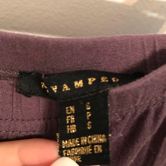 Long purple skirt with two long slits - Picture 4 of 4